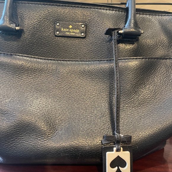 Kate Spade black leather large pocketbook - Picture 10 of 11